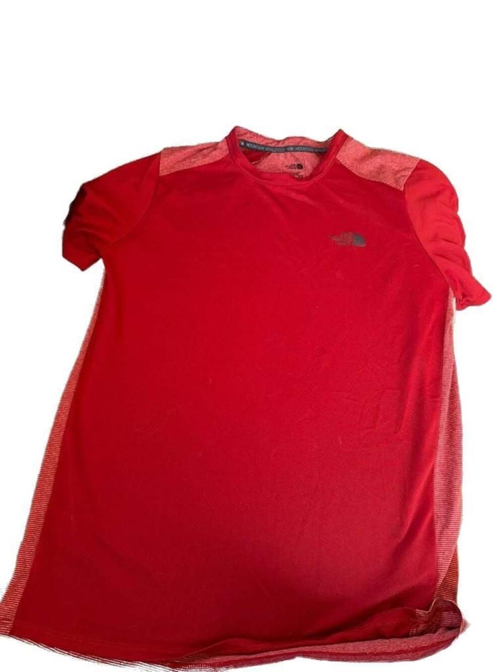 The North Face Mountain Athletics Mens‎ Short Sleeve FlashDry Training Shirt Red